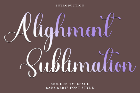 Alighment Sublimation: Your Go-To Font for Friendly Designs