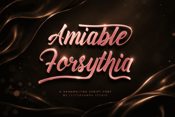 Amiable Forsythia: A Handwriting Script with Heart