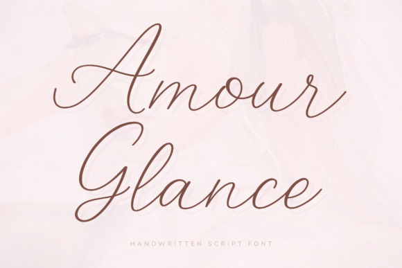 Amour Glance: The Script Font for Elegant Design