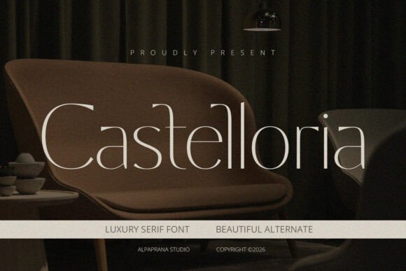 Castelloria: A Serif Font Blending Classic Roots with Modern Edge