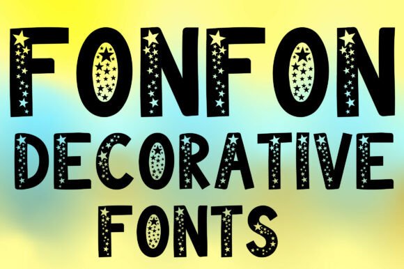 Fonfon: A Starlit Typeface for Creative Projects
