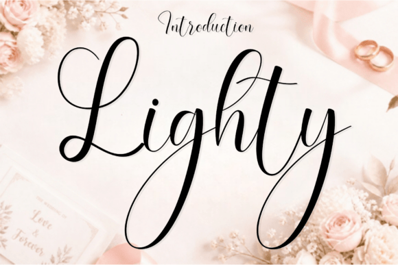 Lighty: A Handwritten Script for Modern Luxury