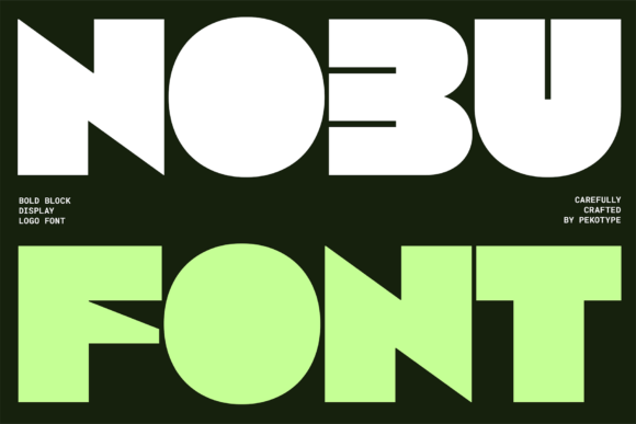 Nobu: A Creative Font for Bold and Modern Designs