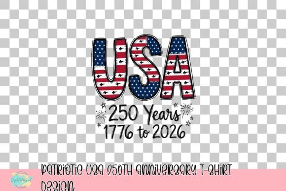 Patriotic USA 250th Anniversary T-Shirt Design: A Bold Graphic for Milestone Celebrations