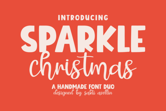 Sparkle Christmas: A Handcrafted Font Duo for Festive Design